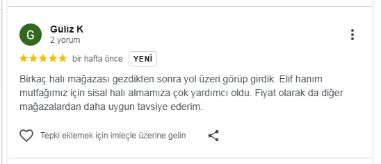 Sisal Halı Müşteri Yorumu