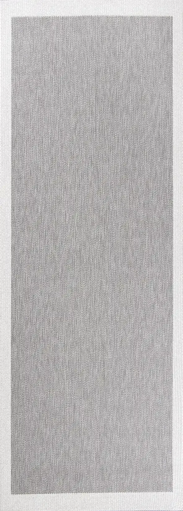 Dekorenti Lora 3205 Gri - Çerçeveli Modern Pamuk Tabanlı Polyester Halı