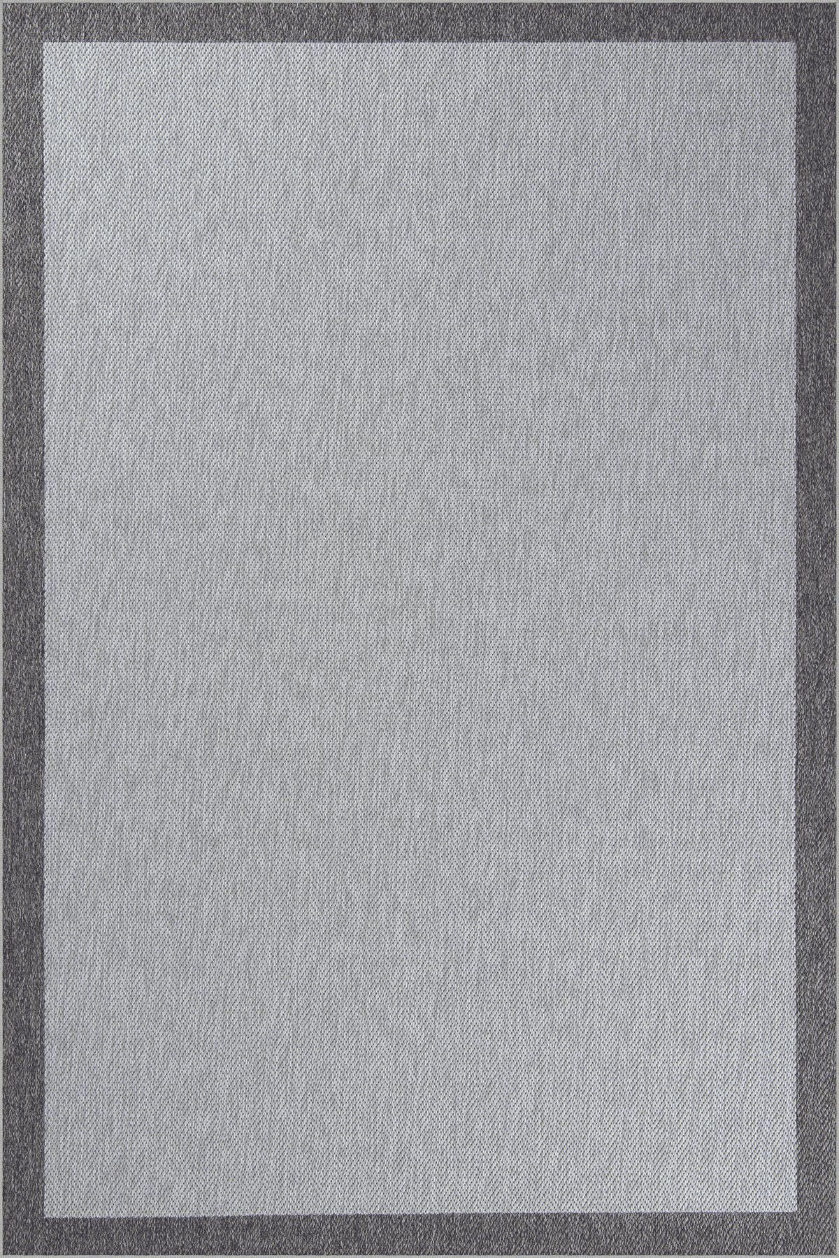 Dekorenti Lora 3213 Antrasit - Çerçeveli Modern Pamuk Tabanlı Polyester Halı