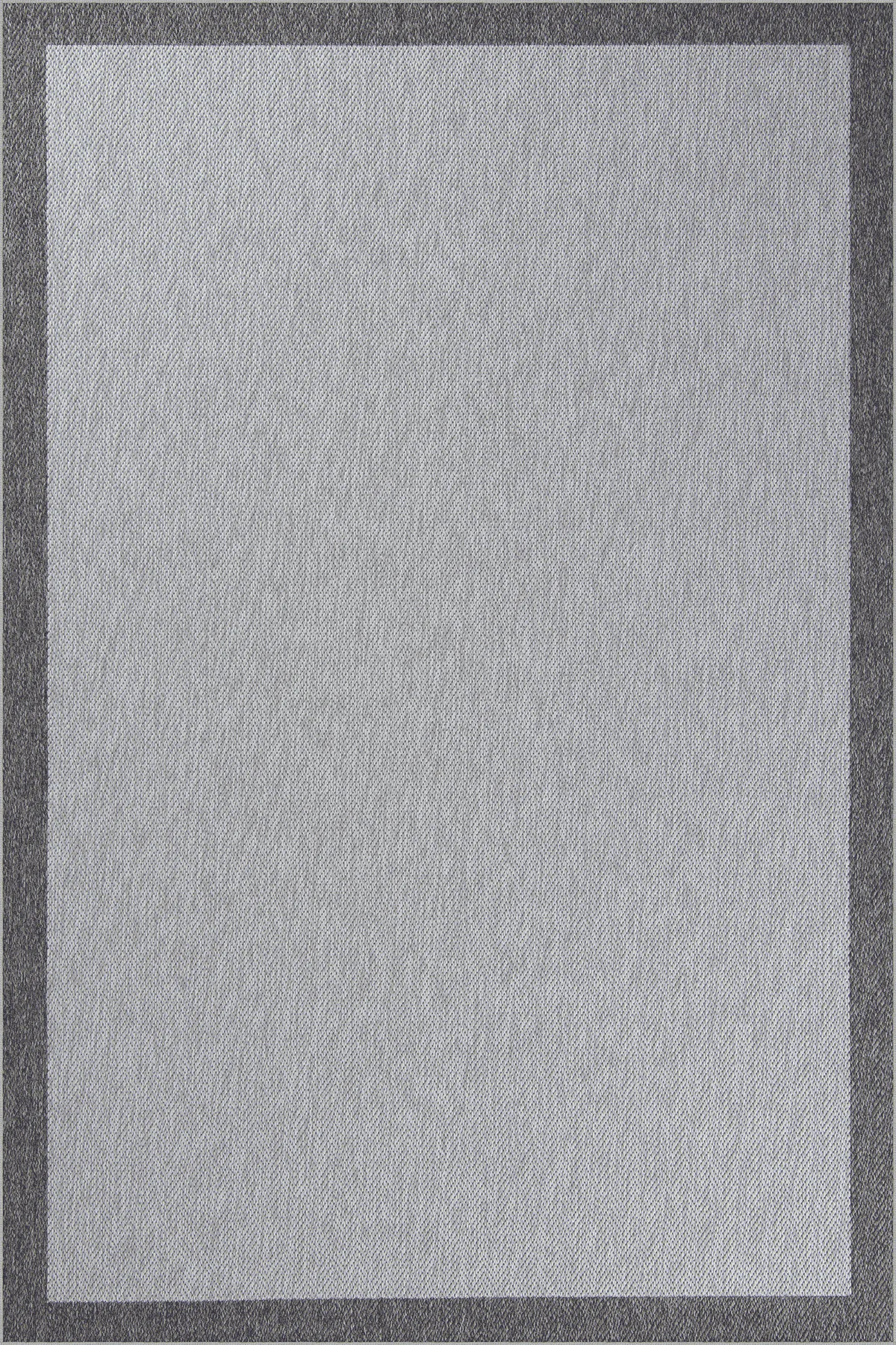 Dekorenti Lora 3213 Antrasit - Çerçeveli Modern Pamuk Tabanlı Polyester Halı