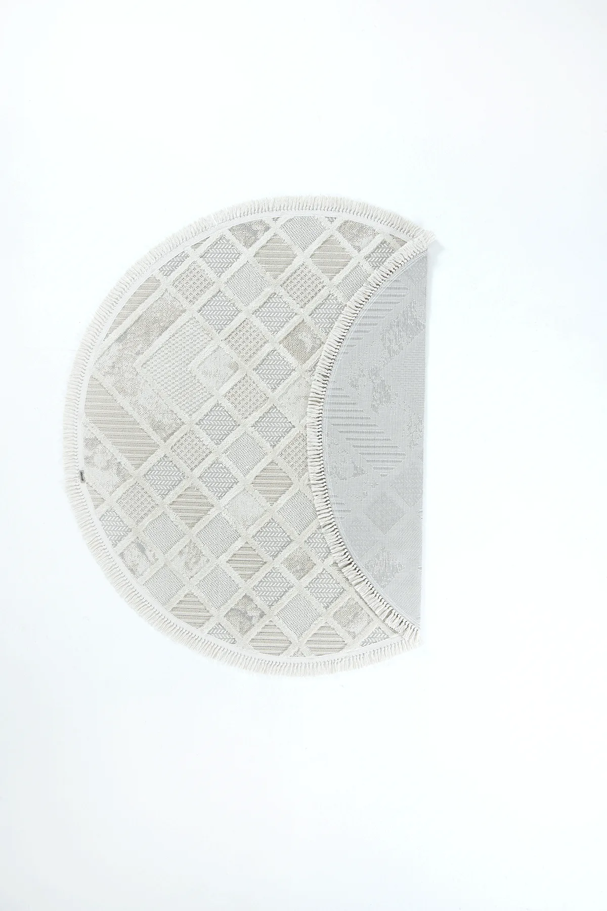 Dekorenti Bonn 8802 Krem Daire Halı – Modern Geometrik Desenli Tozumaz Halı