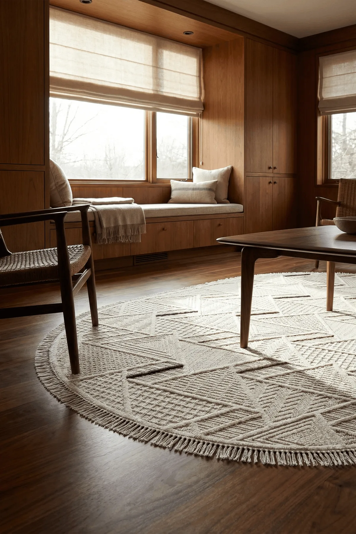 Dekorenti Bonn 8805 Krem Oval Halı – Modern Geometrik Desenli Tozumaz Halı