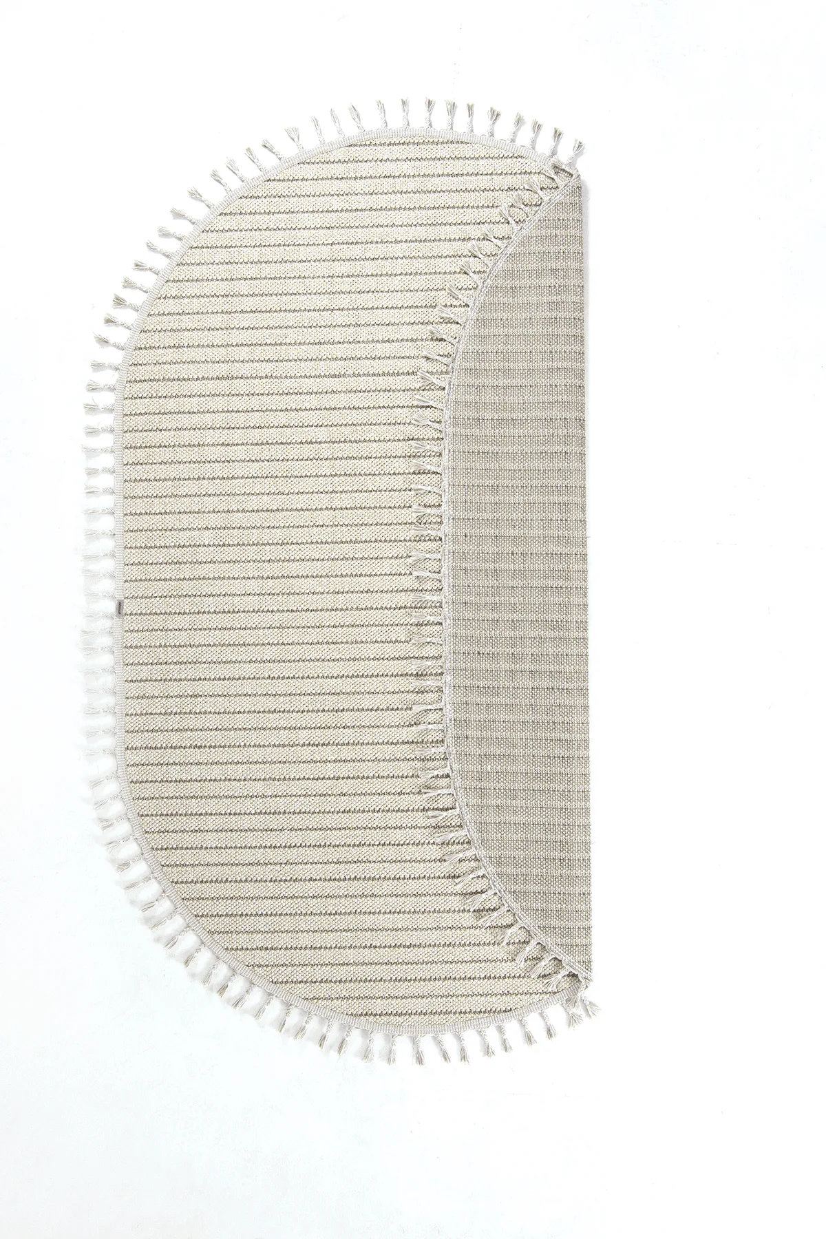 Dekorenti Bukle 1412 Bej Oval – Bohem Tarzı Bukle Dokuma Halı