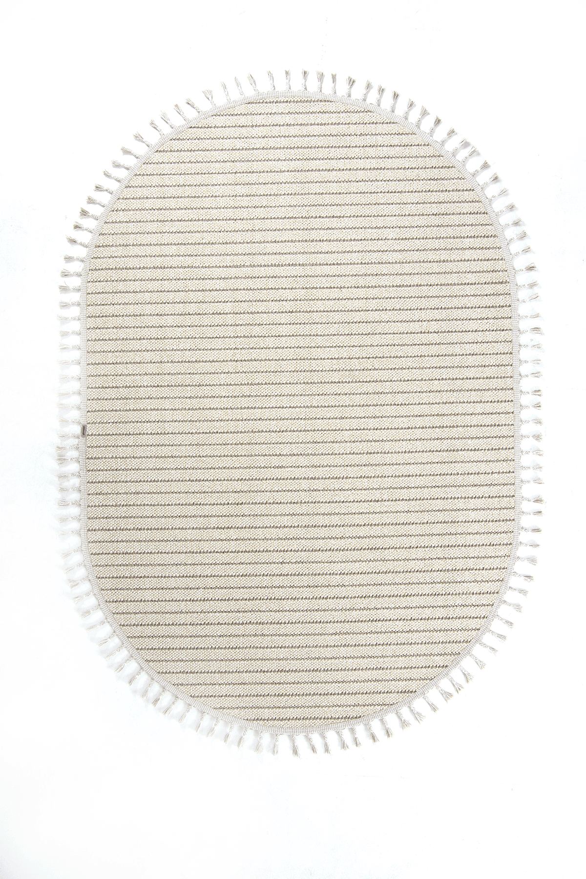 Dekorenti Bukle 1412 Bej Oval – Bohem Tarzı Bukle Dokuma Halı