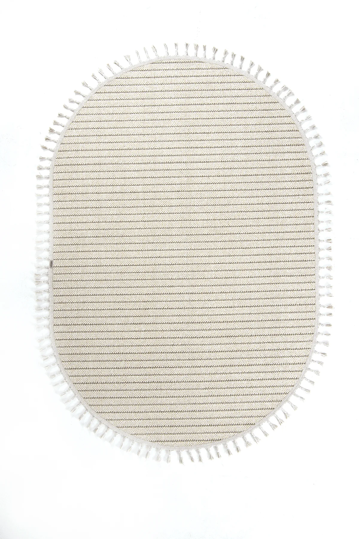 Dekorenti Bukle 1412 Bej Oval – Bohem Tarzı Bukle Dokuma Halı