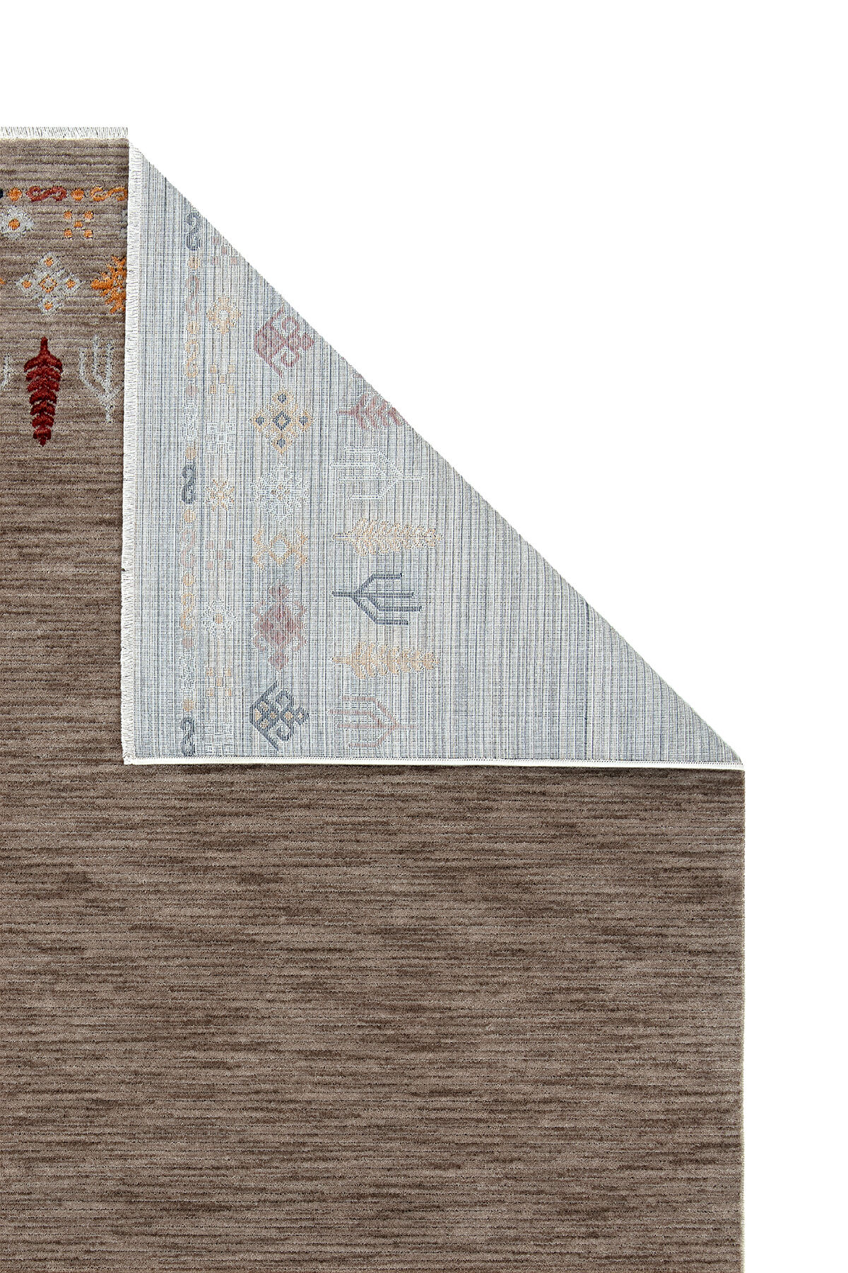 Dekorenti Otantik 2611 Bej Vizon Halı Vintage Etnik Desenli Vizon Halı