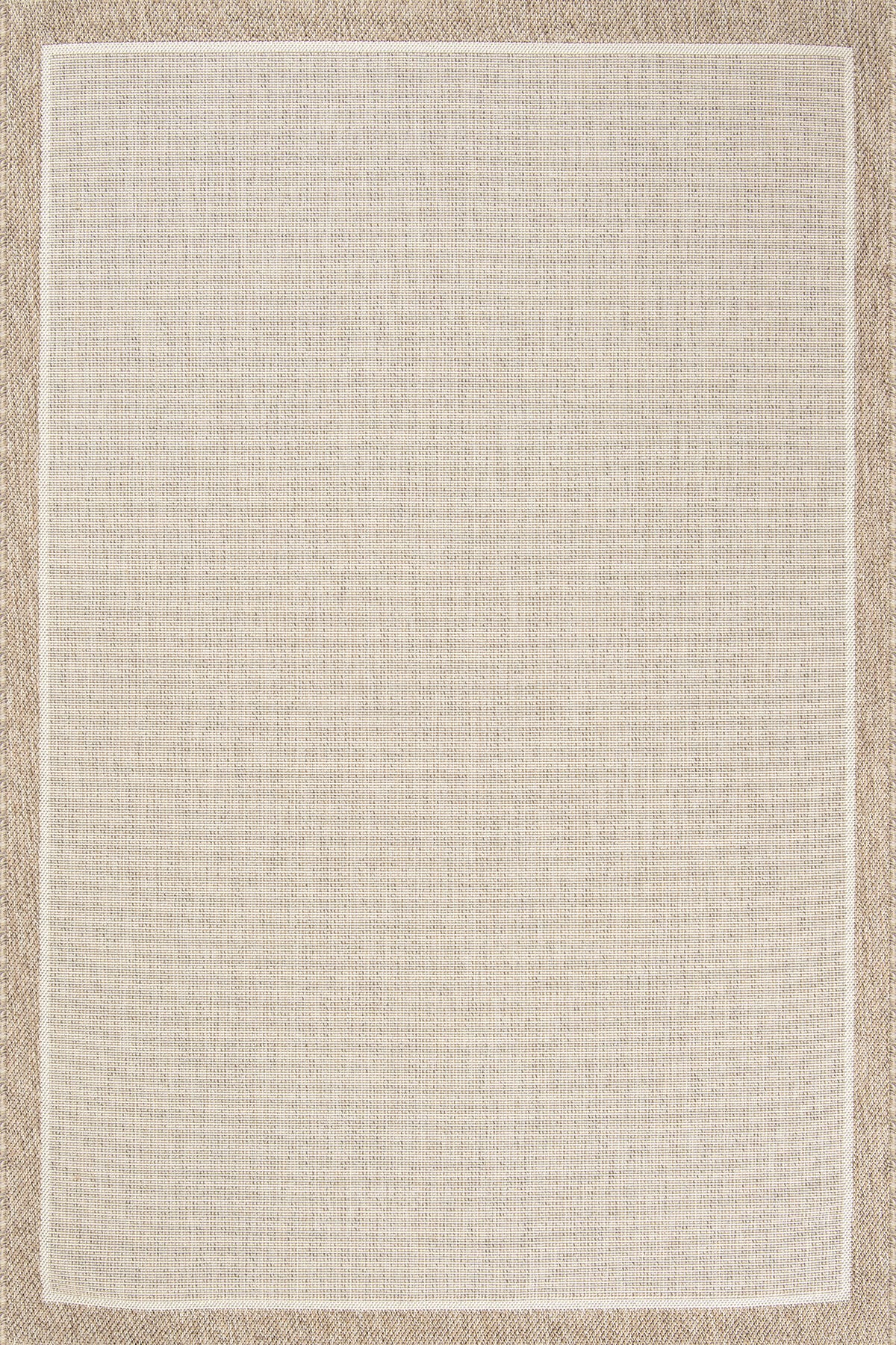 Dekorenti Siena 3701 Krem Sisal Halı – Çerçeveli Mutfak Halısı
