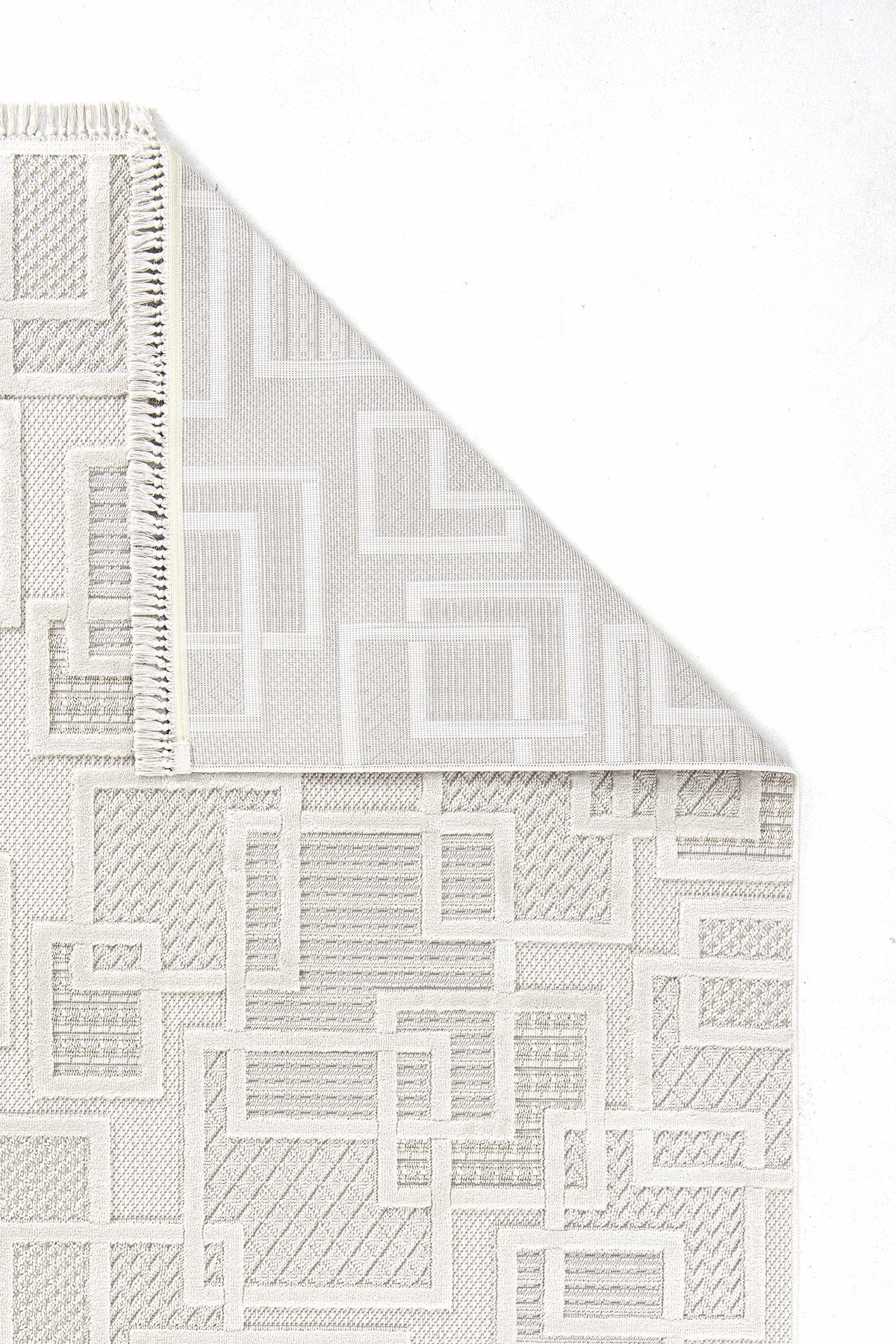 Dekorenti Bonn 8808 Krem – Modern Geometrik Desenli Tozumaz Halı