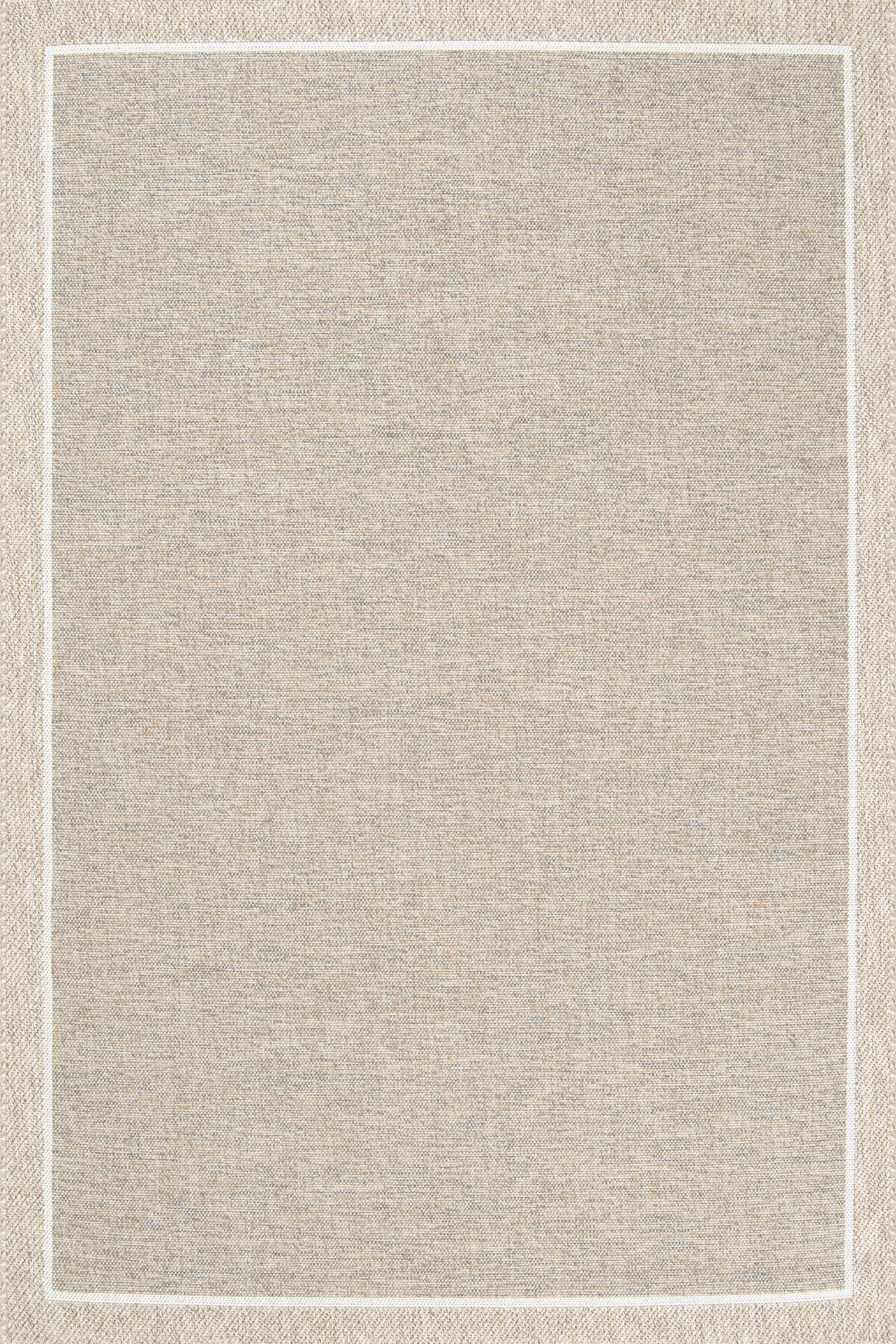 Dekorenti Siena 3703 Bej Sisal Halı – Çerçeveli Mutfak Halısı