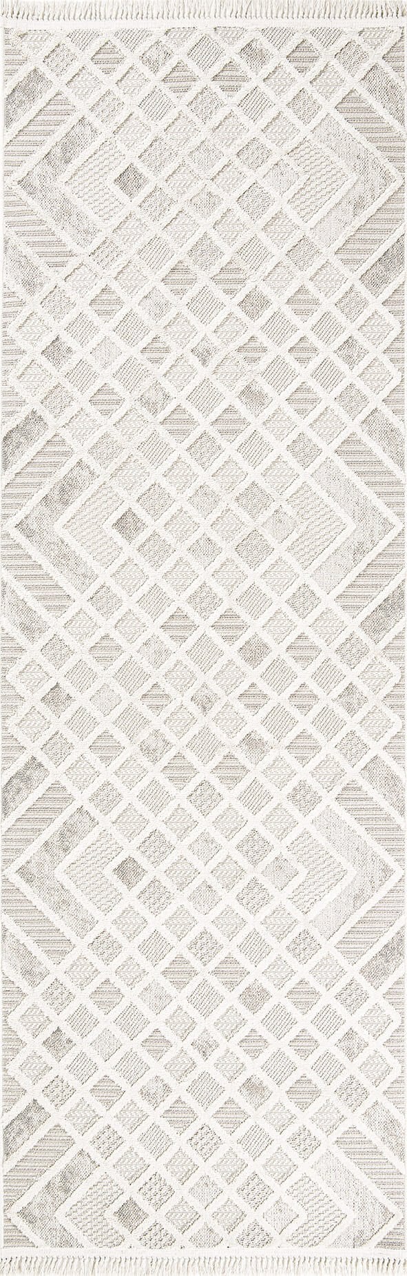 Dekorenti Bonn 8802 Krem Halı – Modern Geometrik Desenli Tozumaz Halı