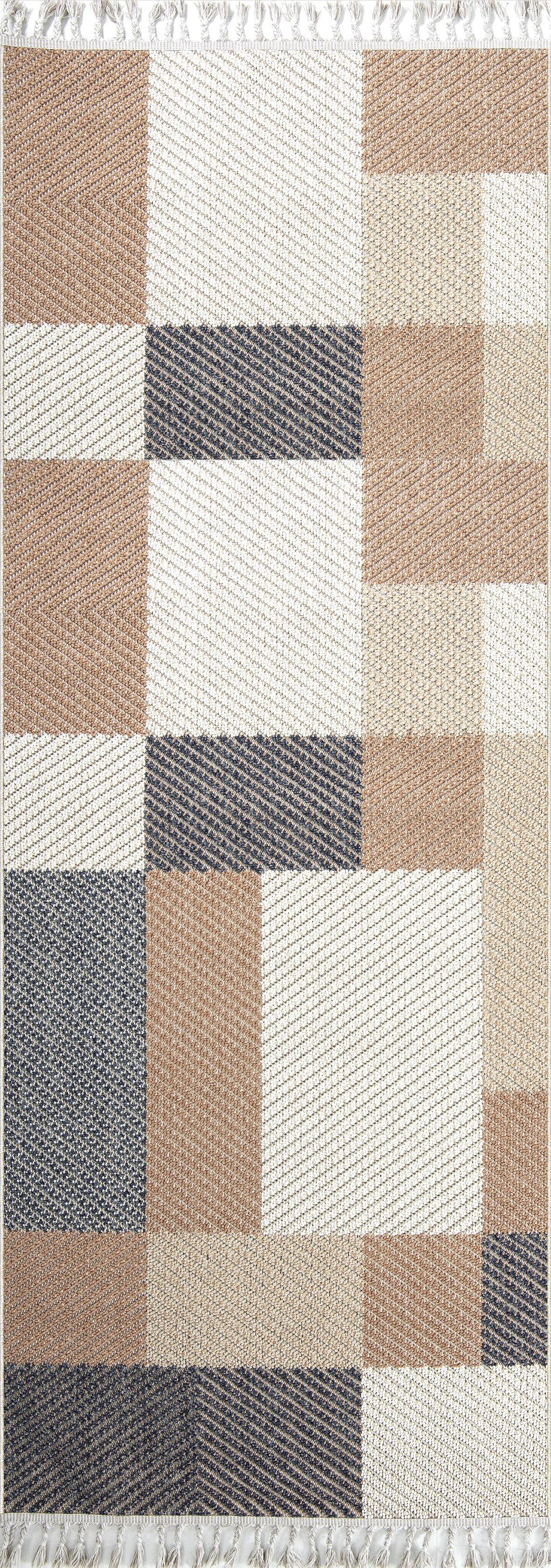 Dekorenti Bukle 1406 Sarı – Geometrik Desenli Tozumaz Halı