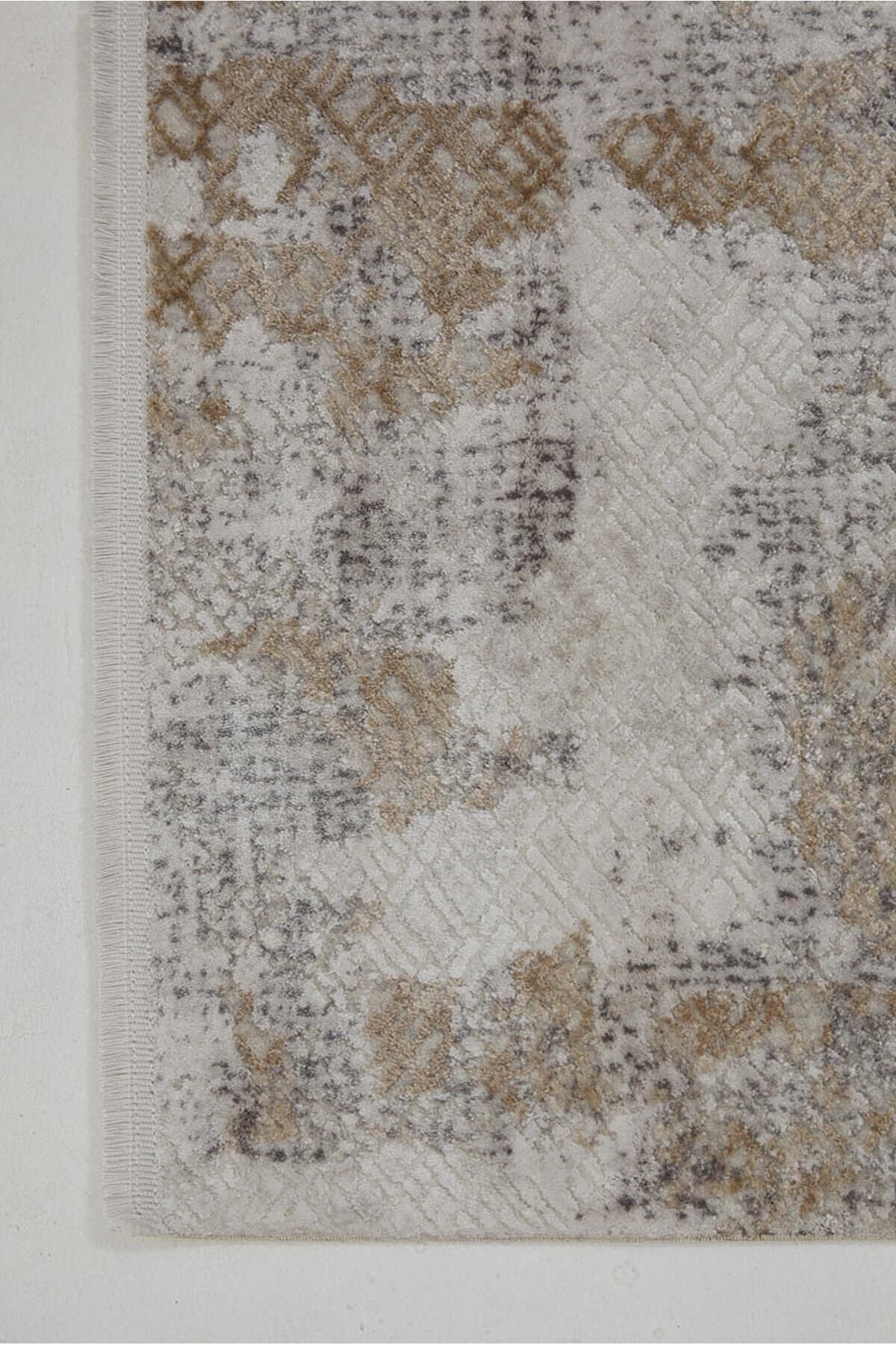 Enti Eliza 4324 Vizon - Etnik Desenli Akrilik Halı