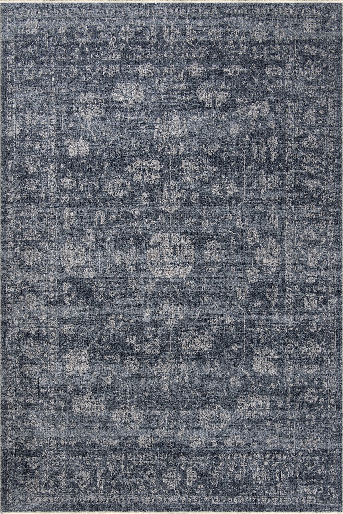 Romans Etro 2702 Mavi - Çerçeveli Vintage Halı