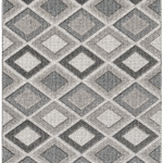 Bukle 1402 Gri - Gri ve Mavi Tonlarda Oturma Odası Halısı