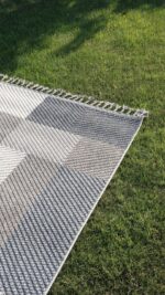 Bukle 1403 Gri Mavi - Şık Renk Geçişli Oturma Odası Halısı - Görsel 9