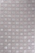 Alba 9801 Gri - Şık ve Modern Kare Desenli Halı