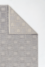 Alba 9801 Gri - Şık ve Modern Kare Desenli Halı - Görsel 3