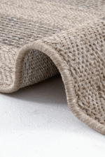 Beirut 9101 Bej Yeşil - Zarif Çerçeve Detaylı Salon Halısı - Görsel 2