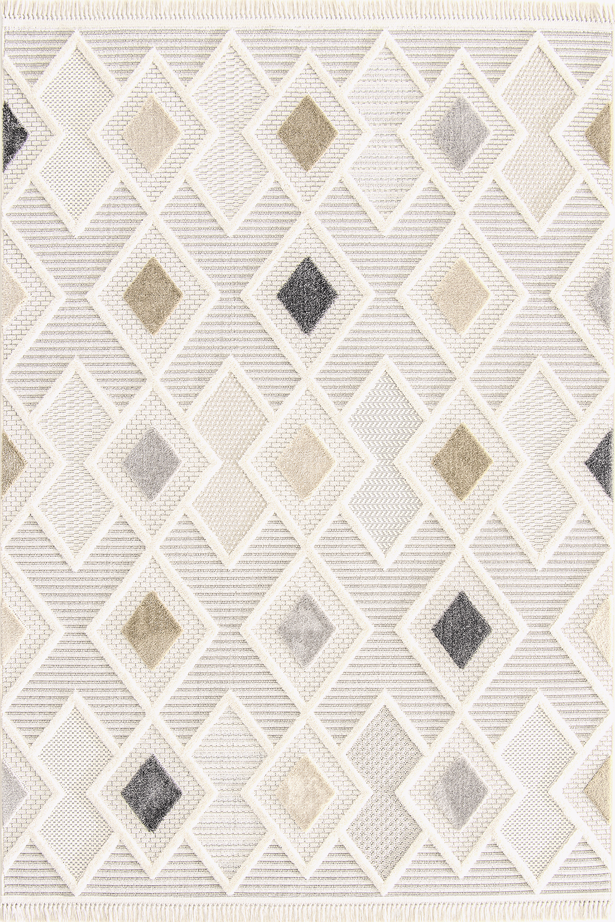 Bonn 8804 Gri - Elmas Motifli Şık ve Dayanıklı Halı Modeli - Binbirdesen Halı Bonn 8804 Gri - Elmas Motifli Şık ve Dayanıklı Halı Modeli - Görsel 1