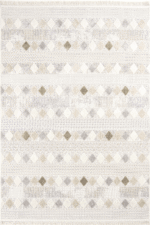 Bonn 8807 Bej - Baklava Motifli Şık ve Dekoratif Halı