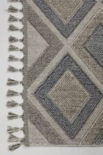 Bukle 1402 Gri - Gri ve Mavi Tonlarda Oturma Odası Halısı - Görsel 4