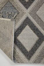 Bukle 1402 Gri - Gri ve Mavi Tonlarda Oturma Odası Halısı - Görsel 5