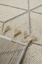 Bukle 1407 Beyaz - Üç Boyutlu Geometrik Tasarımlı Oturma Odası Halısı - Görsel 6