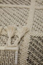 Bukle 1411 Krem - Elmas Desenli Modern Salon ve Oturma Odası Halısı - Görsel 6