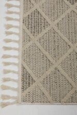 Bukle 1411 Krem - Elmas Desenli Modern Salon ve Oturma Odası Halısı - Görsel 4