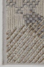 Dora 1904 Vizon - Sanatsal Desenli Zarif Ev Halısı - Görsel 4