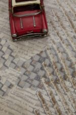 Dora 1904 Vizon - Sanatsal Desenli Zarif Ev Halısı - Görsel 8