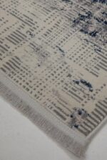 Dora 1909 Mavi - Modern Ev Dekorasyonu İçin Sanatsal Desenli Halı - Görsel 4