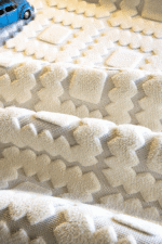 İndus 8003 Beyaz - Kabartma Desenli Beyaz Halı Modeli - Görsel 5