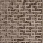 İndus 8005 Vizon - Geometrik Desenli Modern Salon Halısı