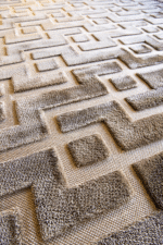 İndus 8005 Vizon - Geometrik Desenli Modern Salon Halısı - Görsel 6