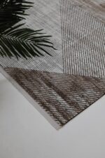 Mira 1610 Vizon Kahve - Kolay Temizlenebilir, Yoğun Dokulu, Modern Salon Halısı - Görsel 5