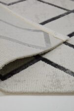 Mira 1617 Gri - Modern Geometrik Çizgili Salon Halısı - Görsel 4