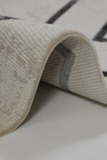 Mira 1617 Gri - Modern Geometrik Çizgili Salon Halısı - Görsel 5