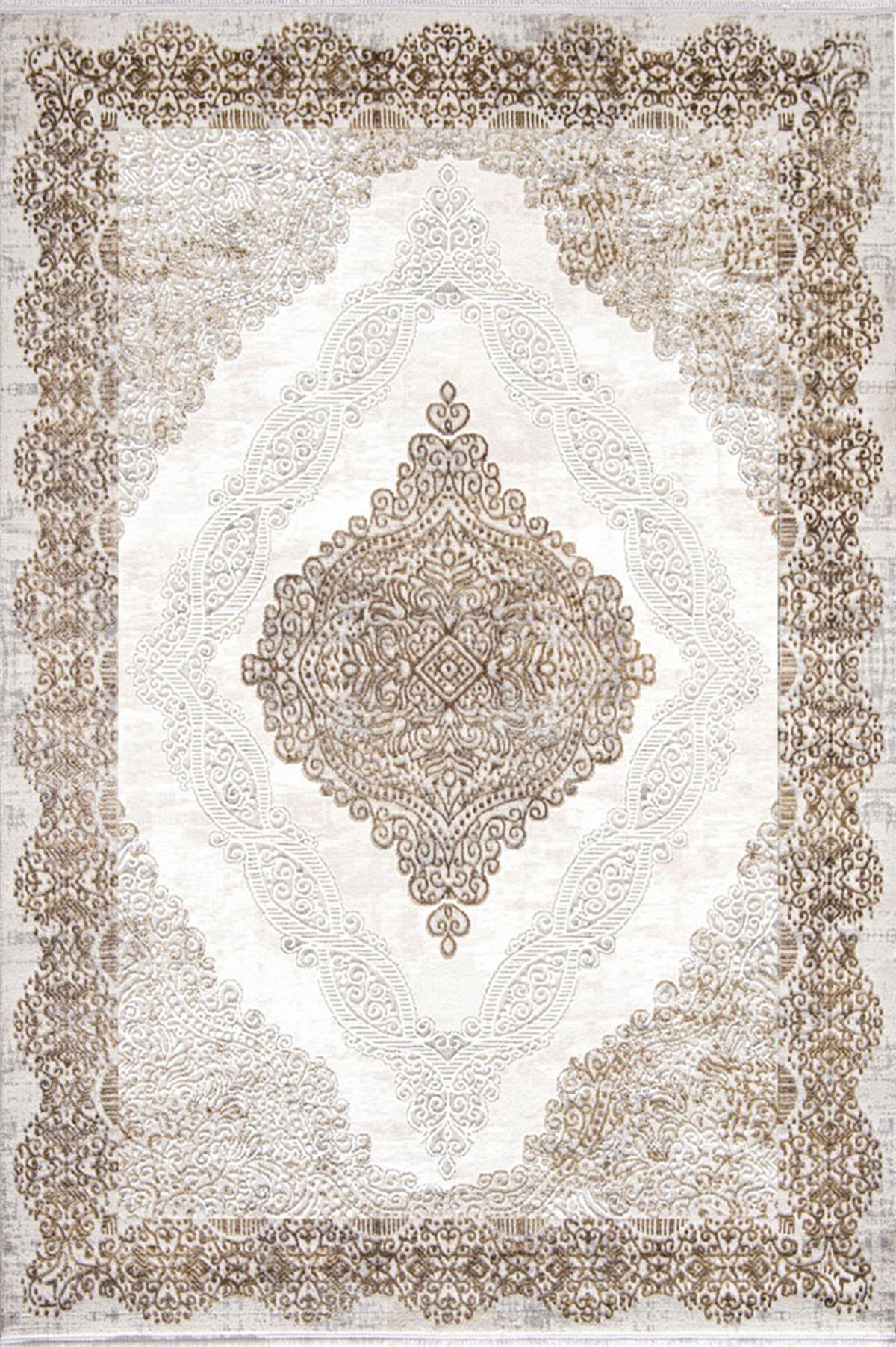 Mira 1619 Vizon - Geleneksel Motifli Klasik Vizon Salon Halısı - Binbirdesen Halı Mira 1619 Vizon - Geleneksel Motifli Klasik Vizon Salon Halısı - Görsel 1