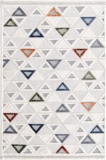 Polo 7804 Multi - Üçgen Desenli Renkli Oturma Odası Halısı