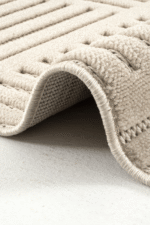 Prag 9204 Bej - Sade Çizgilerle Estetik ve Kullanışlı Halı - Görsel 3