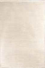 Prag 9216 Bej - Sade ve Zarif Bej Çizgi Dokulu Halı