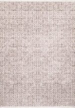 Sateen 6403 Gri - Nostaljik Detaylı Açık Gri Halı