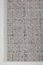 Sateen 6403 Gri - Nostaljik Detaylı Açık Gri Halı - Görsel 2