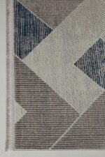 Sateen 6406 Mavi - Göz Alıcı Deseniyle Salonlara Hareket Katan Halı - Görsel 2