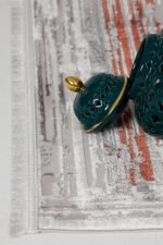 Sateen 6409 Taba - Göz Alıcı Bordürlü ve Eskitme Efektli Halı - Görsel 6