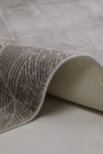 Sateen 6416 Gri - Loş Tonlarda Gri Geometrik Salon Halısı - Görsel 4