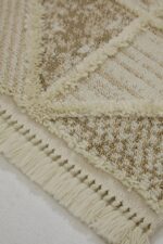 Step 2201 Krem - Sıcak Krem Renkli Etnik Desenli Halı - Görsel 4