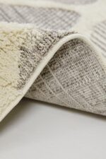 Step 2202 Gri - Göz Alıcı Elmas Motifli Gri Halı - Görsel 6