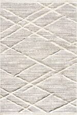 Step 2204 Gri - Dinamik Hatlara Sahip Modern Gri Halı